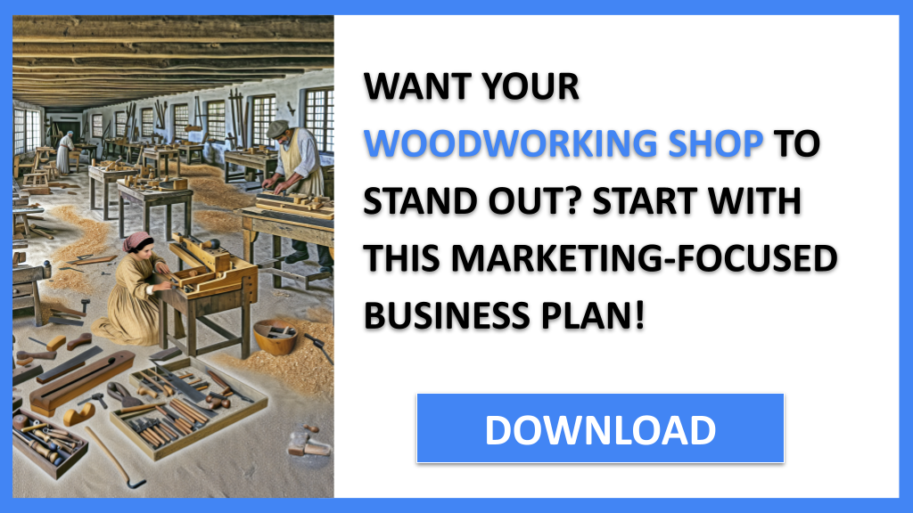 Business Plan Example for Woodworking Shop - Woodworking Shop Marketing Plan- CTA1