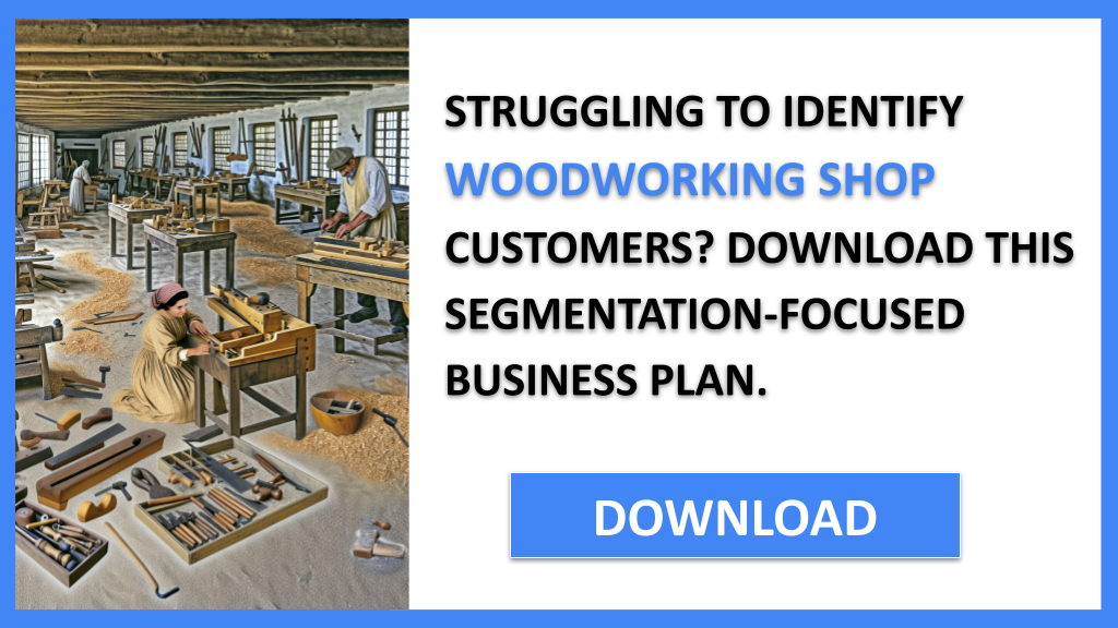 Business Plan Example for Woodworking Shop - Woodworking Shop Customer Segments- CTA1