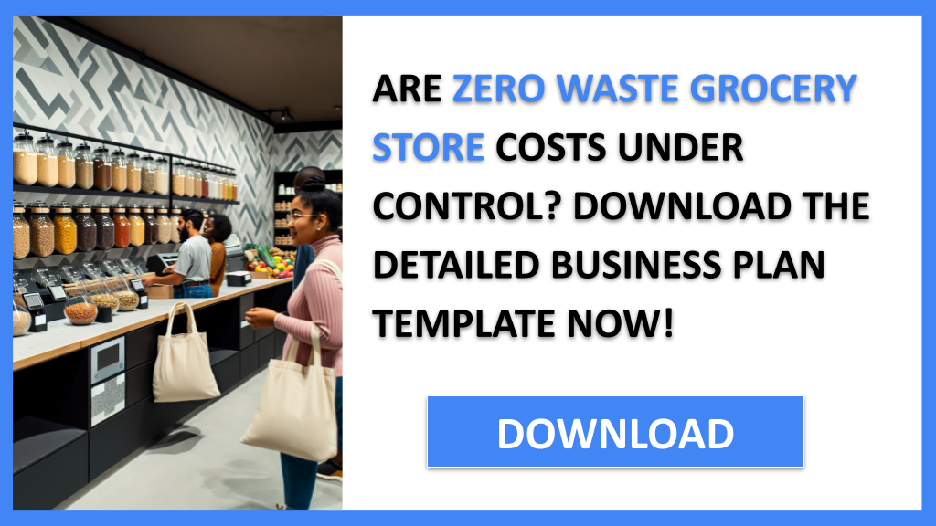 Business Plan Example for Zero Waste Grocery Store - Zero Waste Grocery Store Costs- CTA1