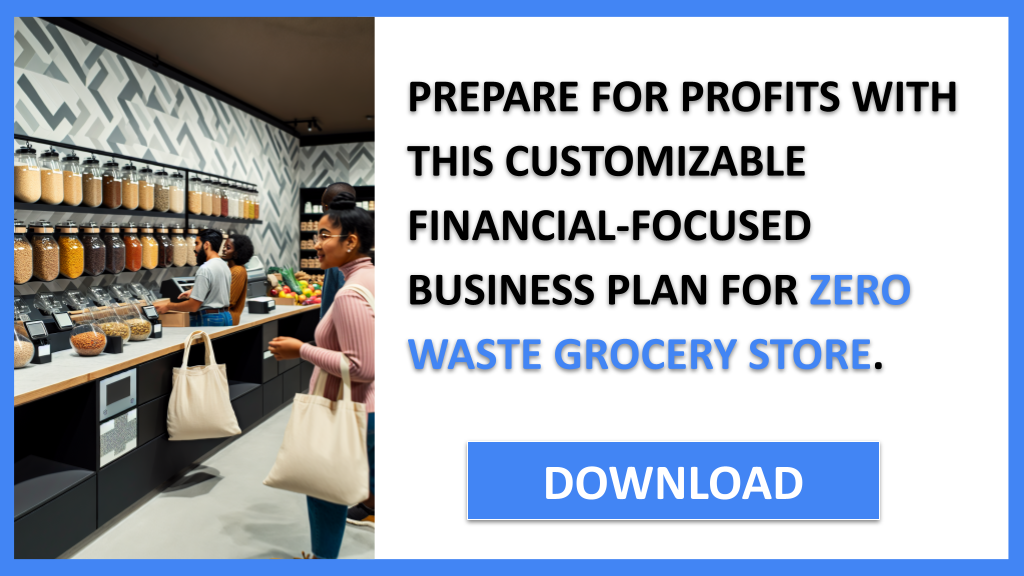 Business Plan Example for Zero Waste Grocery Store - Zero Waste Grocery Store Financial Plan- CTA3