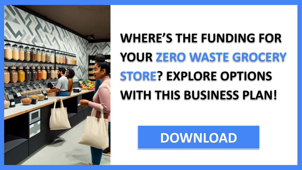 Business Plan Example for Zero Waste Grocery Store - Zero Waste Grocery Store Funding Options- CTA1