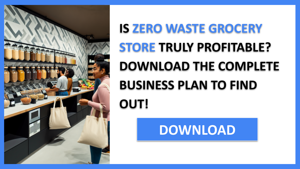 Business Plan Example for Zero Waste Grocery Store - Zero Waste Grocery Store Profitability- CTA1