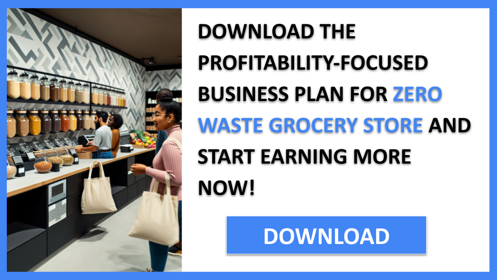 Business Plan Example for Zero Waste Grocery Store - Zero Waste Grocery Store Profitability- CTA3