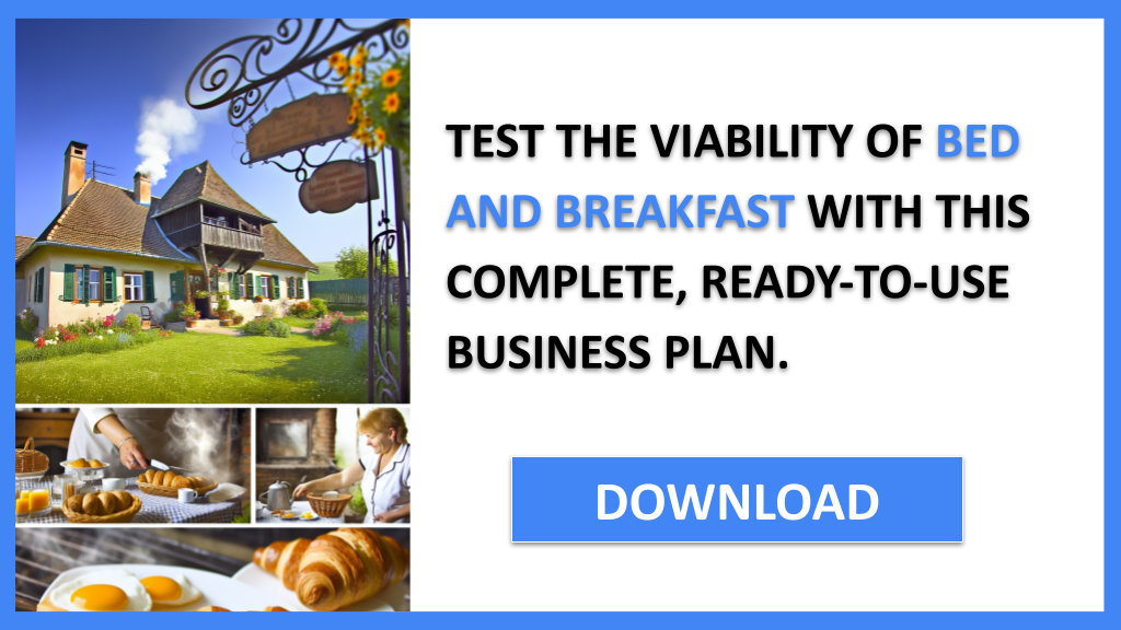 Business Plan Example for Bed And Breakfast - Bed And Breakfast Feasibility Study- CTA3