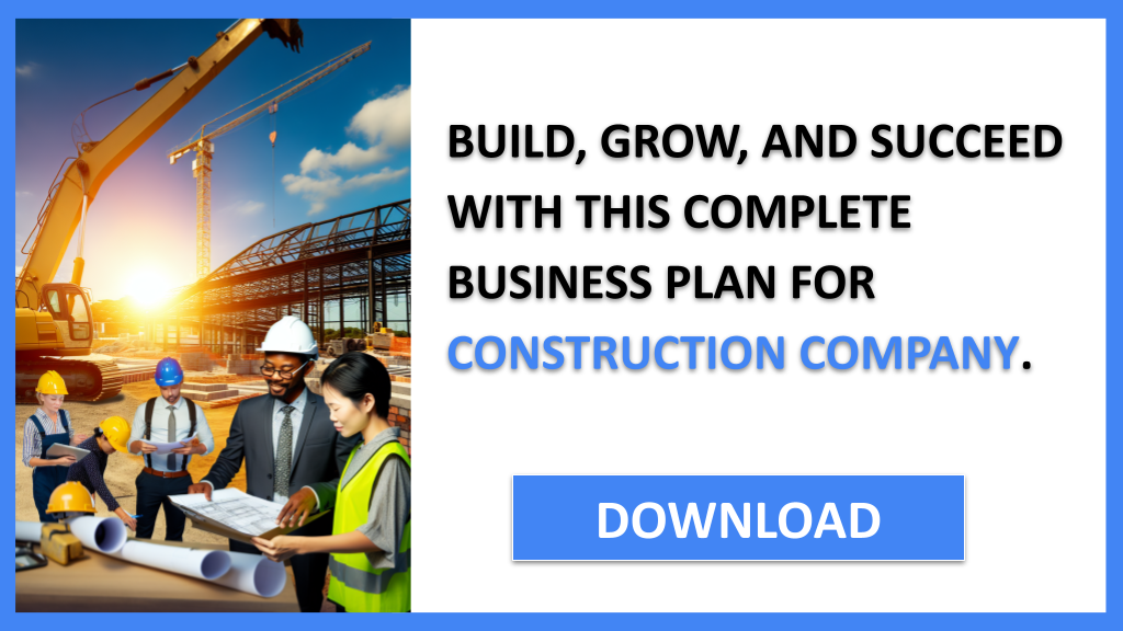 Business Plan Example for Construction Company - Construction Company Complete Guide- CTA3