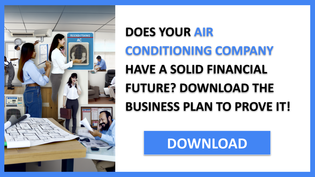 Business Plan Example for Air Conditioning Company - Air Conditioning Company Financial Plan- CTA1