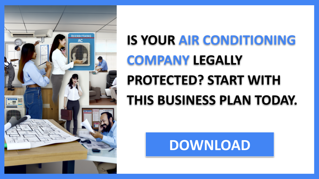 Business Plan Example for Air Conditioning Company - Air Conditioning Company Legal Considerations- CTA1