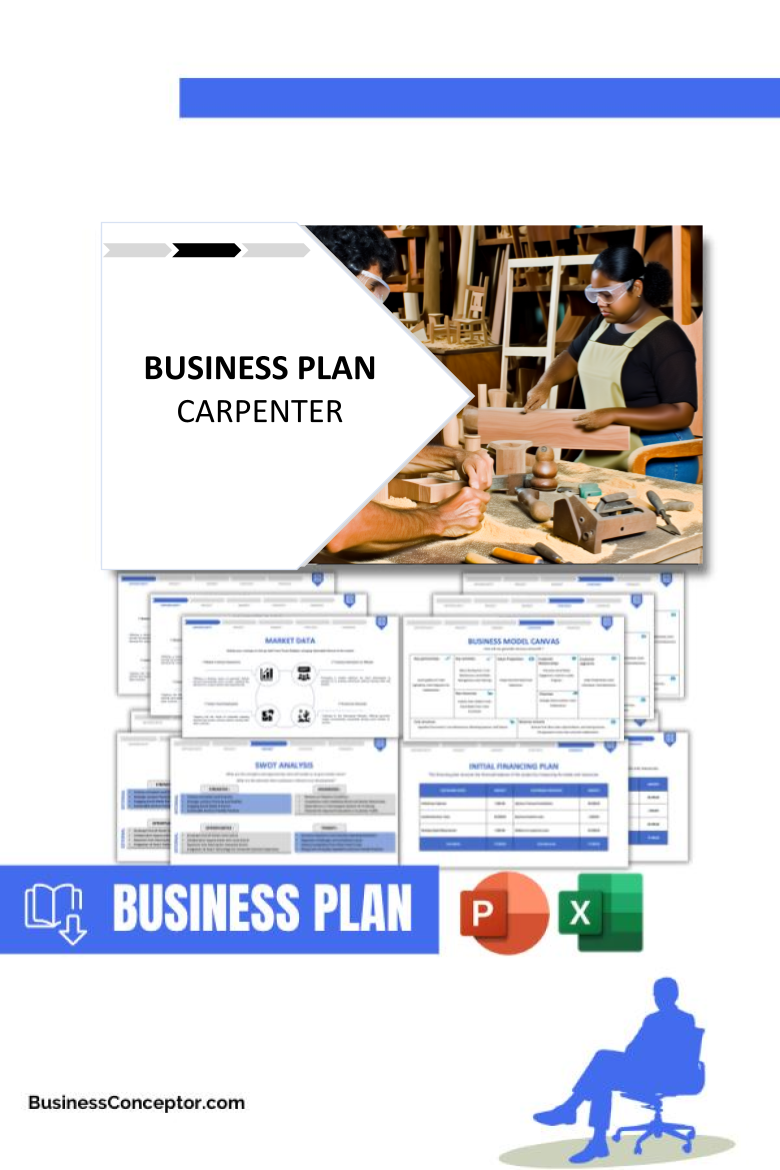 Business Plan for Carpenter - Carpenter Business Model Canvas