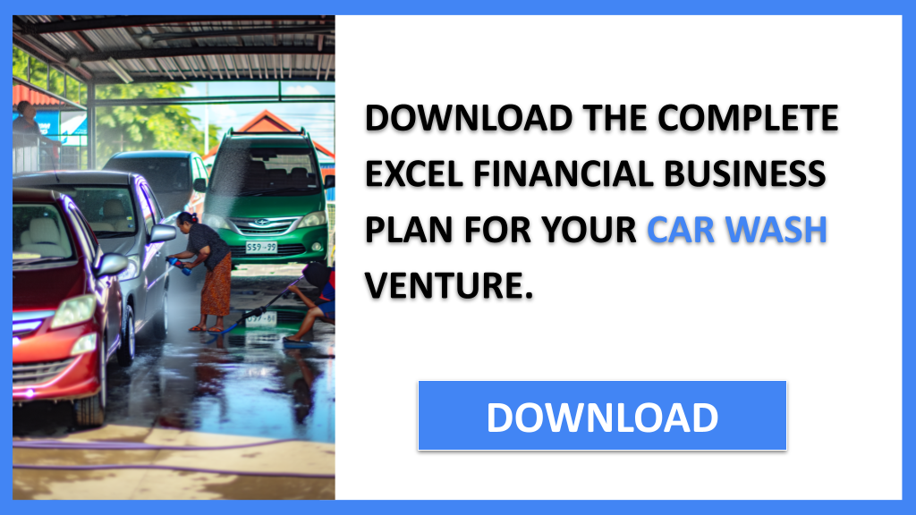 Business Plan Example for Car Wash - Car Wash Financial Plan- CTA2