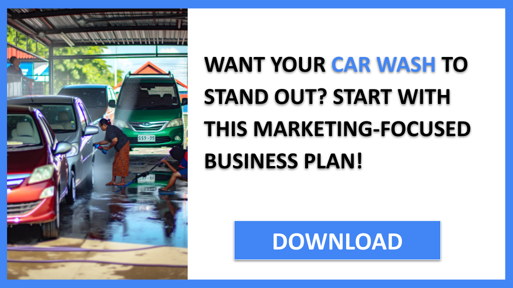 Business Plan Example for Car Wash - Car Wash Marketing Plan- CTA1
