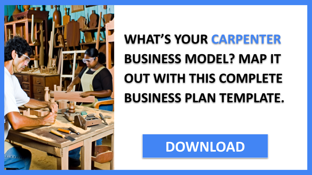 Business Plan Example for Carpenter - Carpenter Business Model Canvas- CTA1