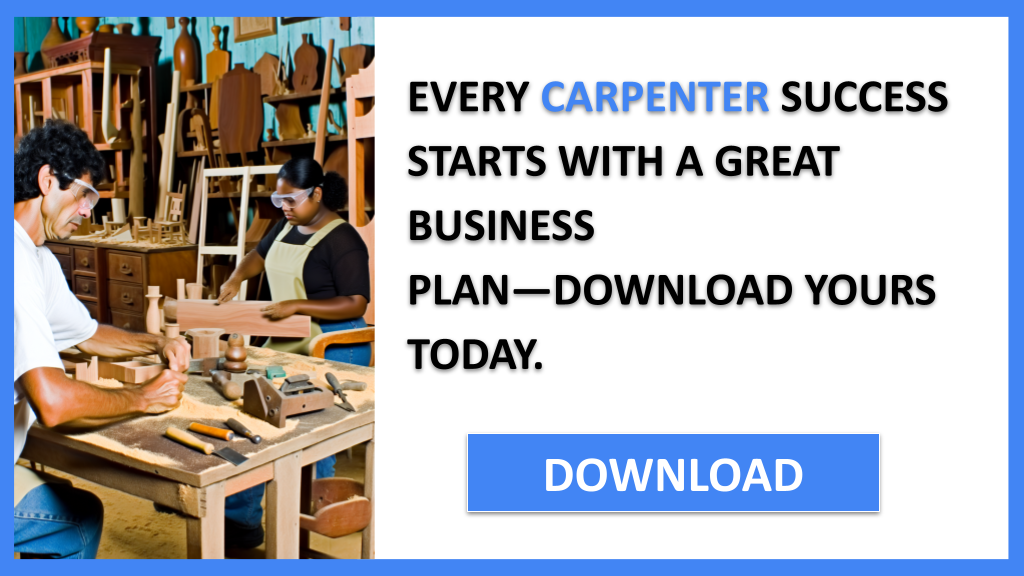 Business Plan Example for Carpenter - Carpenter Business Plan- CTA1