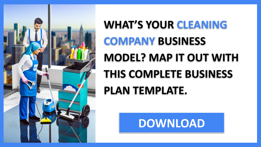 Business Plan Example for Cleaning Company - Cleaning Company Business Model Canvas- CTA1