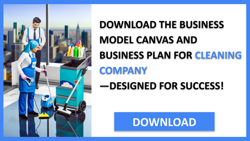 Business Plan Example for Cleaning Company - Cleaning Company Business Model Canvas- CTA2