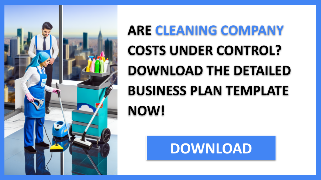 Business Plan Example for Cleaning Company - Cleaning Company Costs- CTA1