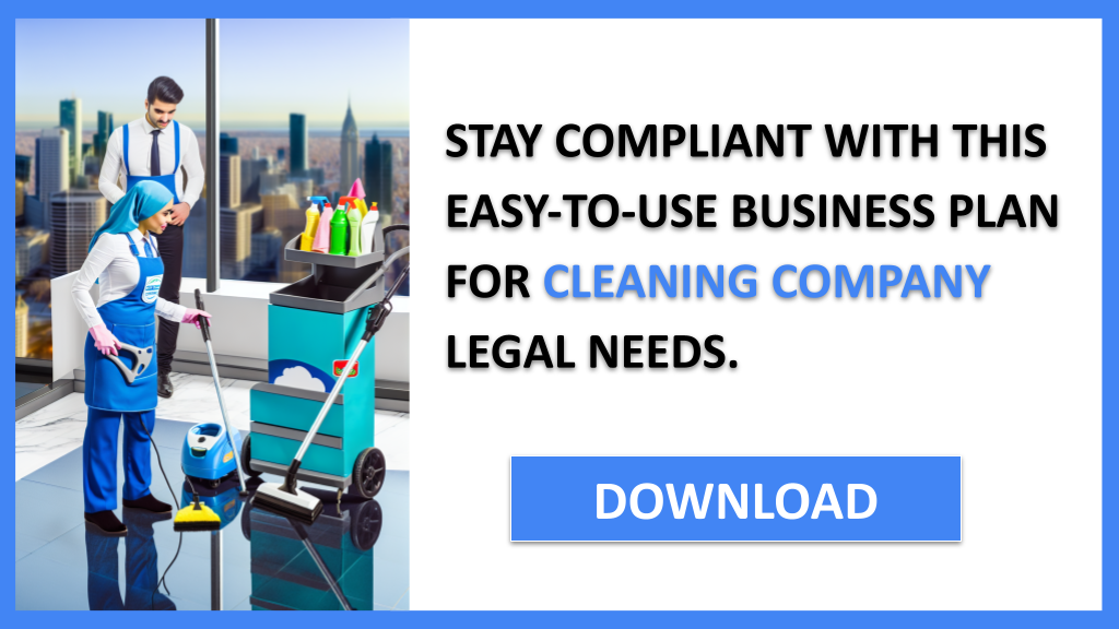 Business Plan Example for Cleaning Company - Cleaning Company Legal Considerations- CTA3