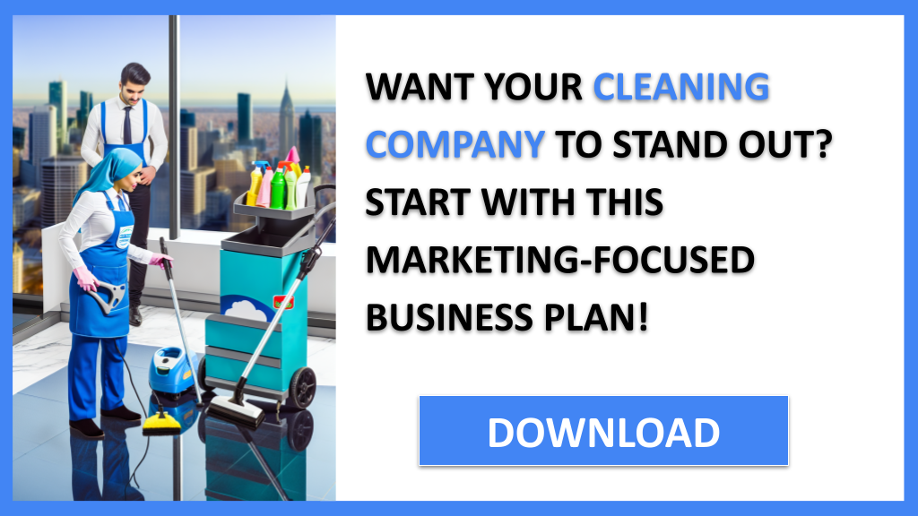 Business Plan Example for Cleaning Company - Cleaning Company Marketing Plan- CTA1