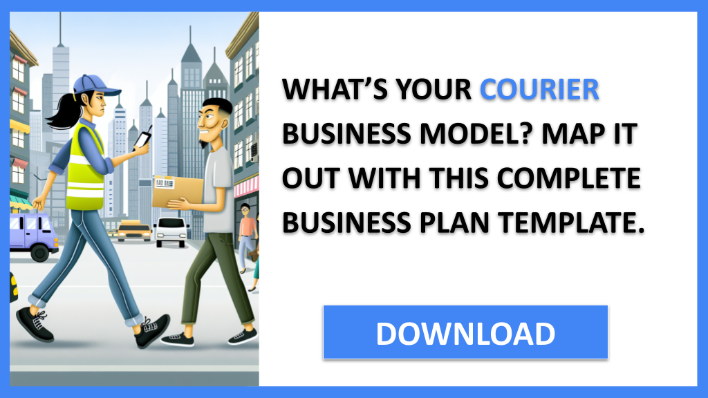 Business Plan Example for Courier - Courier Business Model Canvas- CTA1