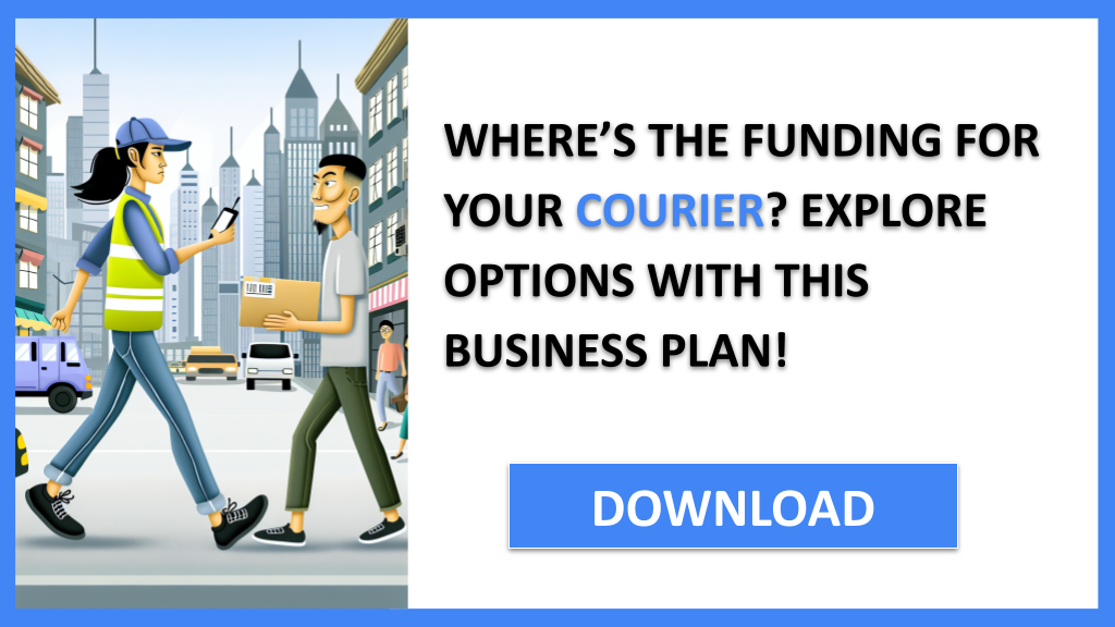Business Plan Example for Courier - Courier Funding Options- CTA1