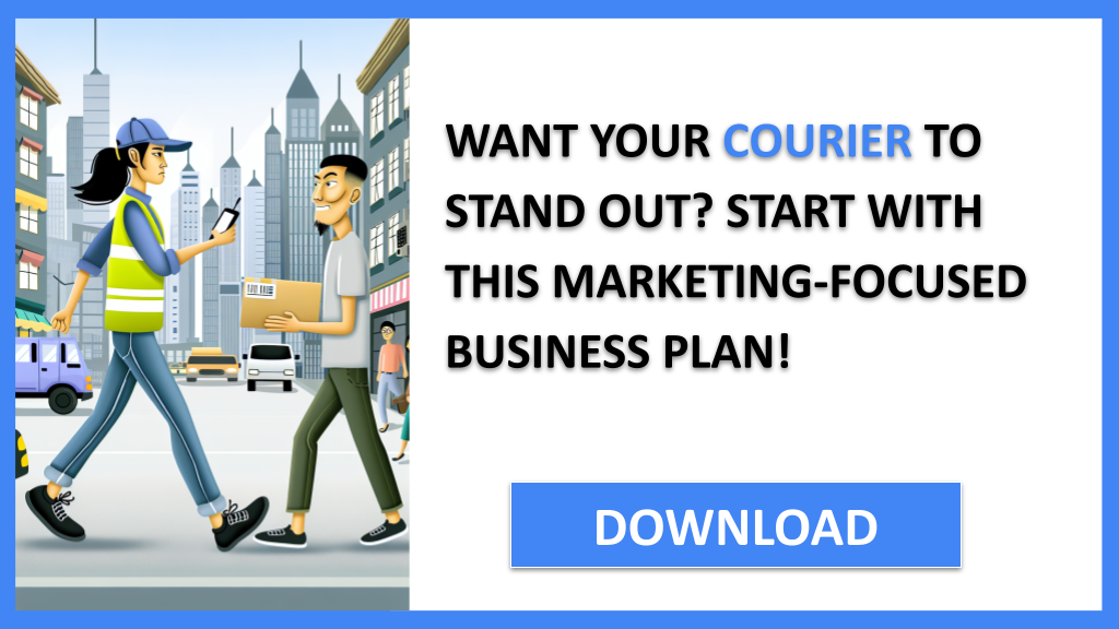 Business Plan Example for Courier - Courier Marketing Plan- CTA1