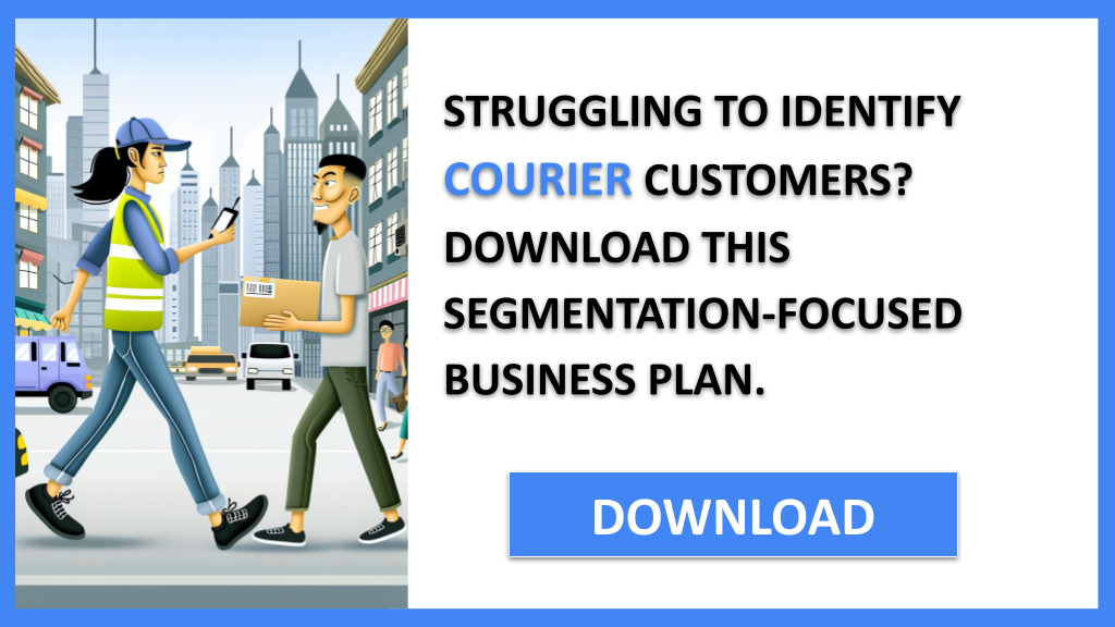 Business Plan Example for Courier - Courier Customer Segments- CTA1