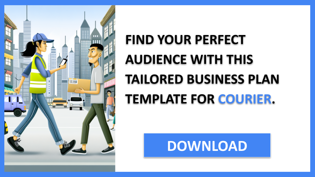 Business Plan Example for Courier - Courier Customer Segments- CTA2