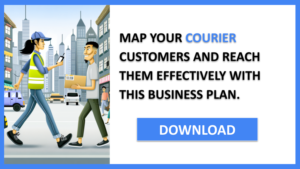 Business Plan Example for Courier - Courier Customer Segments- CTA3