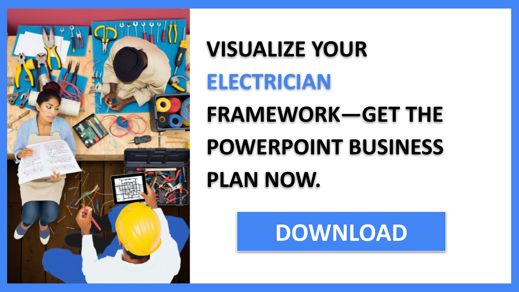 Business Plan Example for Electrician - Electrician Business Model Canvas- CTA3