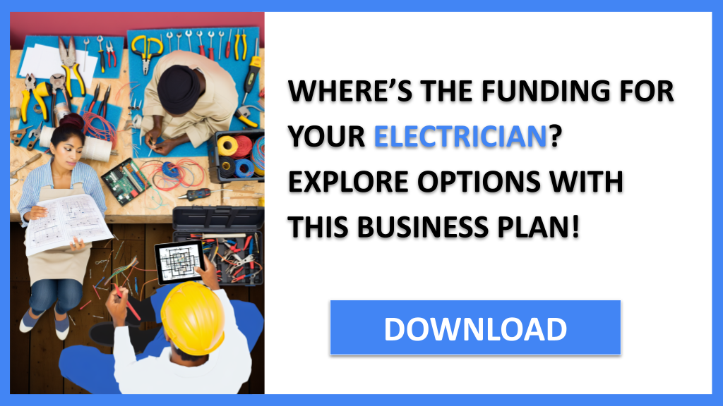 Business Plan Example for Electrician - Electrician Funding Options- CTA1