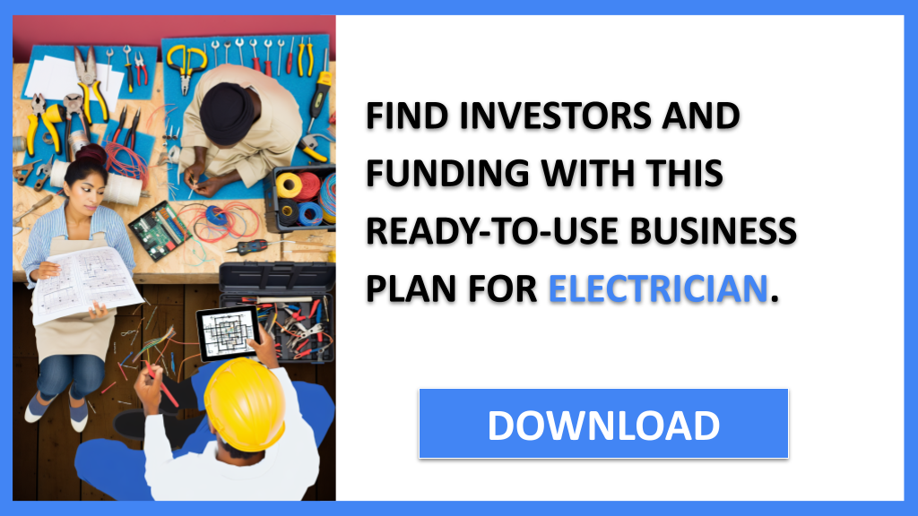 Business Plan Example for Electrician - Electrician Funding Options- CTA3