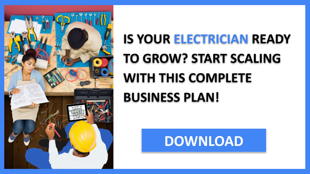 Business Plan Example for Electrician - Electrician Growth Strategy- CTA1