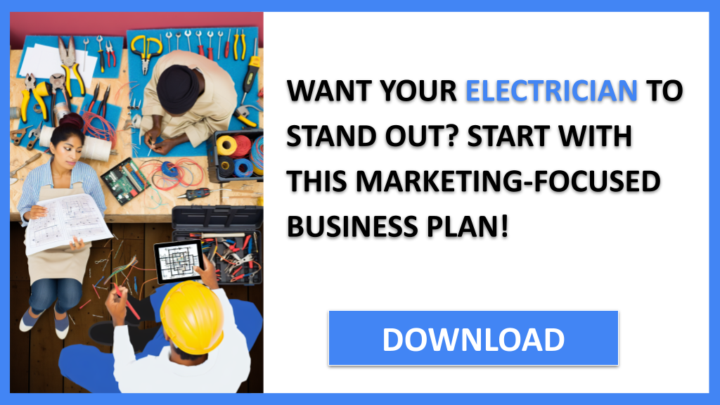 Business Plan Example for Electrician - Electrician Marketing Plan- CTA1