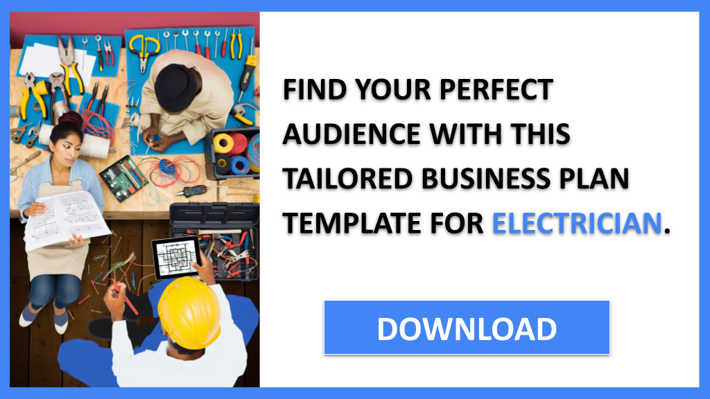 Business Plan Example for Electrician - Electrician Customer Segments- CTA2