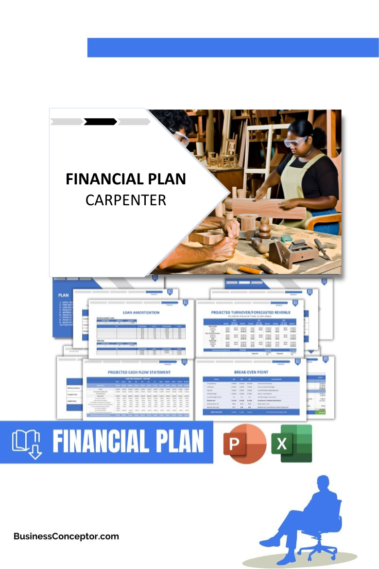 Financial Plan for Carpenter - Carpenter Business Model Canvas