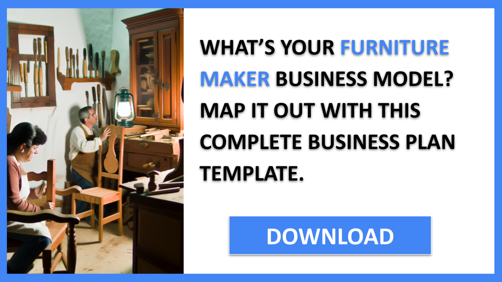 Business Plan Example for Furniture Maker - Furniture Maker Business Model Canvas- CTA1