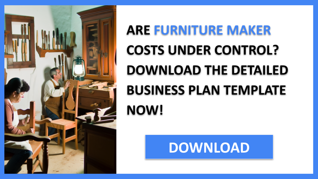 Business Plan Example for Furniture Maker - Furniture Maker Costs- CTA1