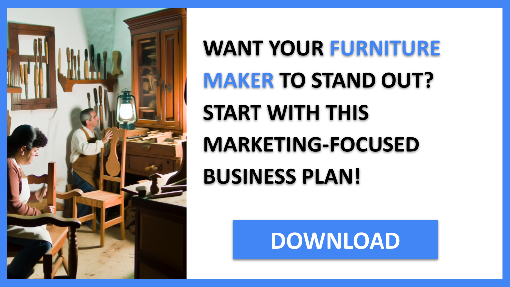 Business Plan Example for Furniture Maker - Furniture Maker Marketing Plan- CTA1