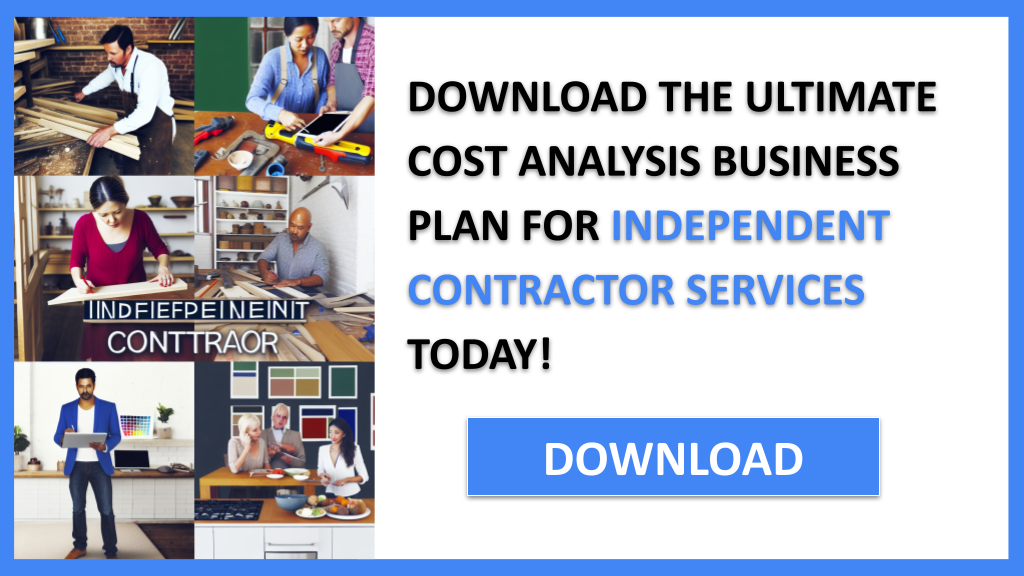 Business Plan Example for Independent Contractor Services - Independent Contractor Services Costs- CTA3