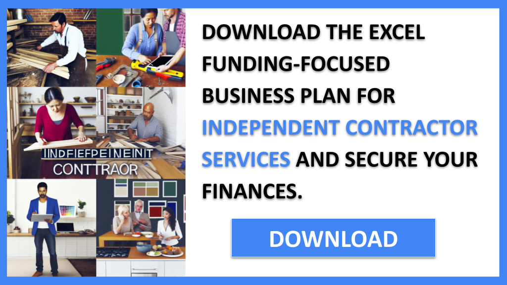 Business Plan Example for Independent Contractor Services - Independent Contractor Services Funding Options- CTA2