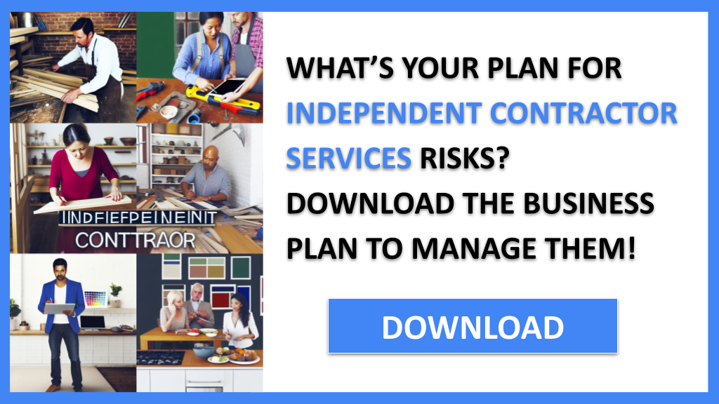Business Plan Example for Independent Contractor Services - Independent Contractor Services Risk Management- CTA1