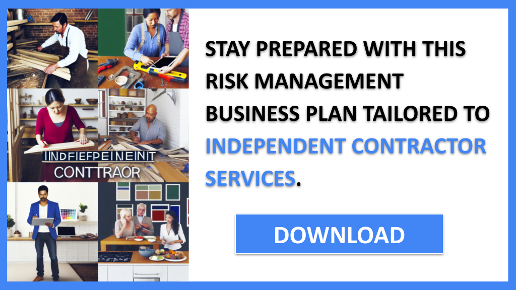 Business Plan Example for Independent Contractor Services - Independent Contractor Services Risk Management- CTA3