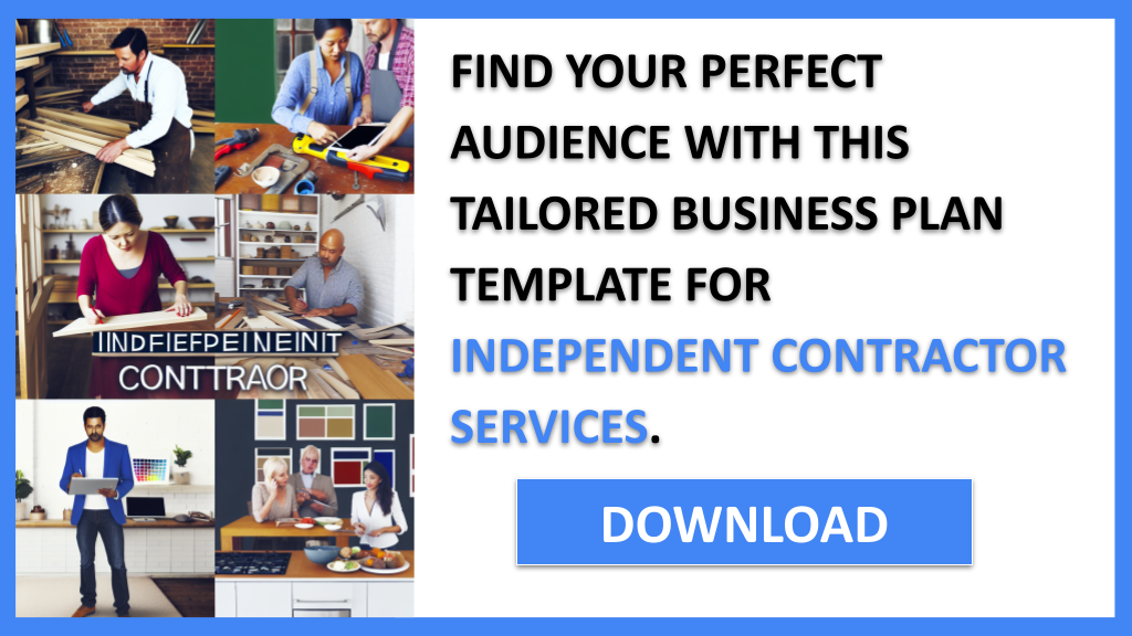 Business Plan Example for Independent Contractor Services - Independent Contractor Services Customer Segments- CTA2
