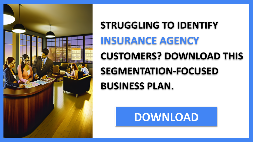 Business Plan Example for Insurance Agency - Insurance Agency Customer Segments- CTA1