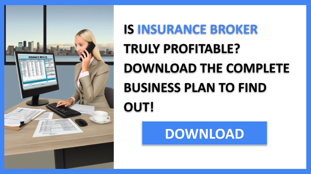 Business Plan Example for Insurance Broker - Insurance Broker Profitability- CTA1