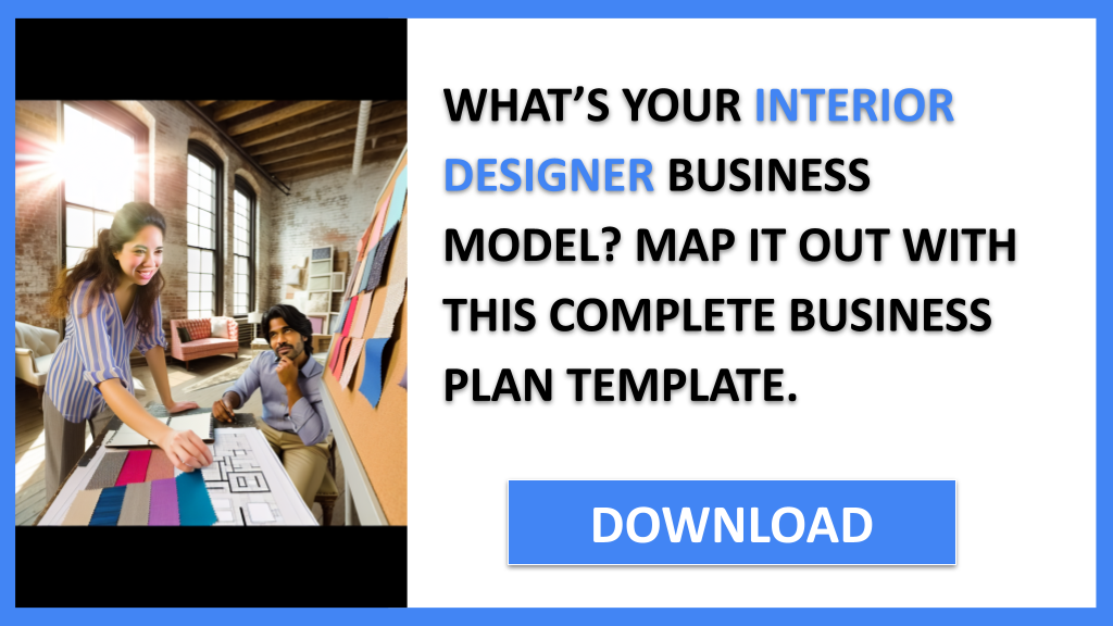 Business Plan Example for Interior Designer - Interior Designer Business Model Canvas- CTA1