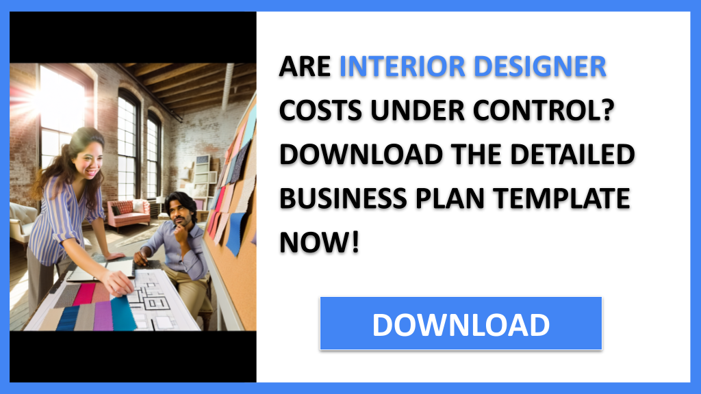 Business Plan Example for Interior Designer - Interior Designer Costs- CTA1