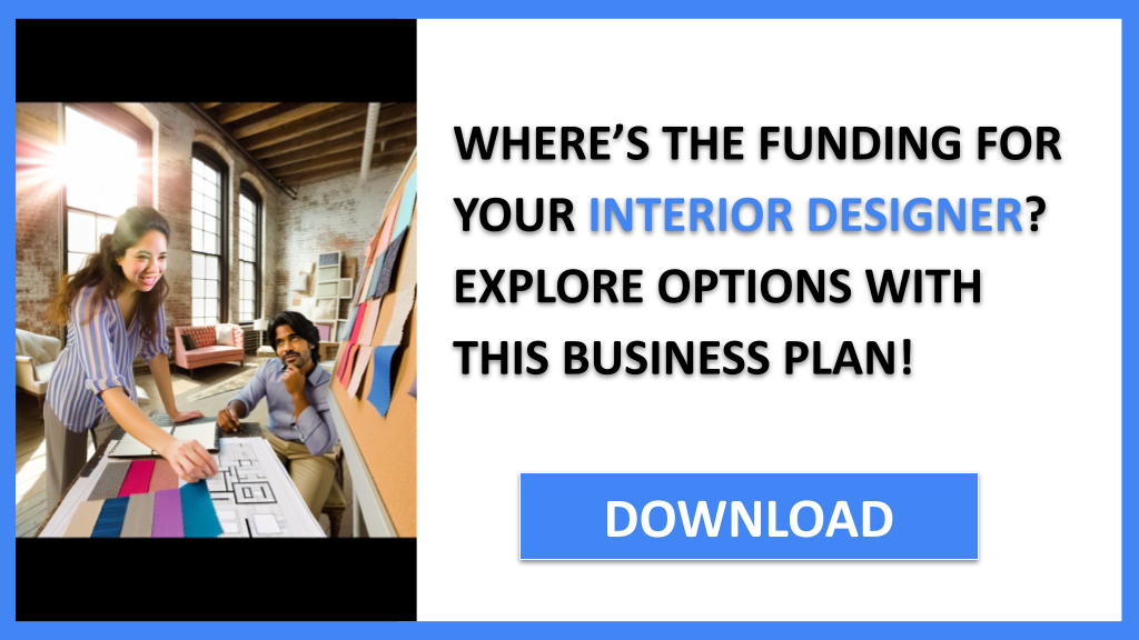 Business Plan Example for Interior Designer - Interior Designer Funding Options- CTA1