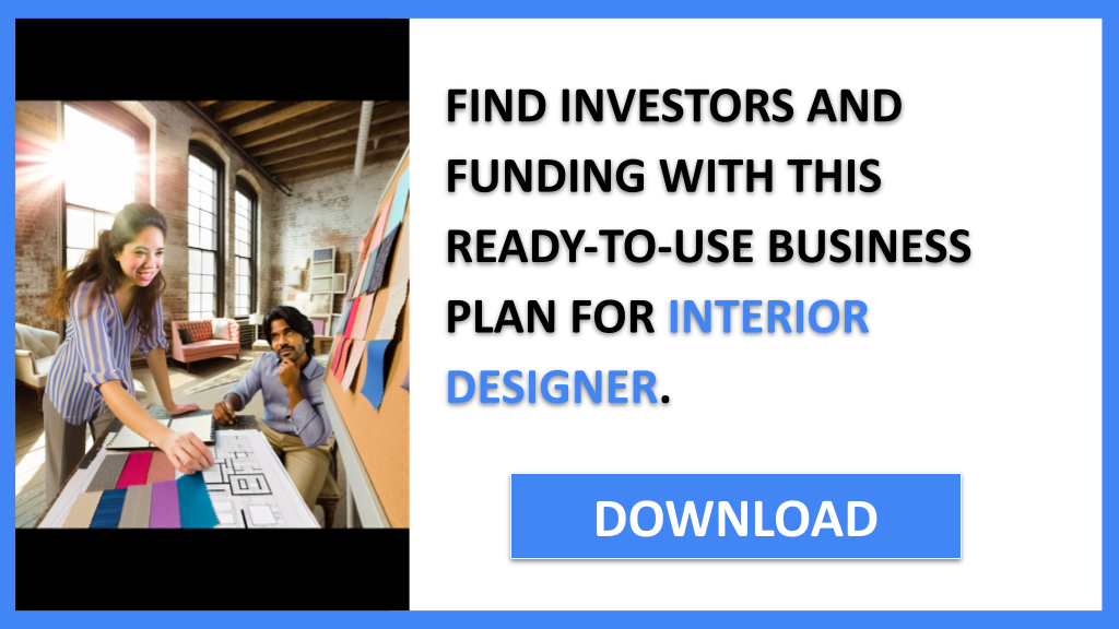 Business Plan Example for Interior Designer - Interior Designer Funding Options- CTA3