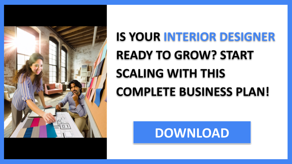 Business Plan Example for Interior Designer - Interior Designer Growth Strategy- CTA1