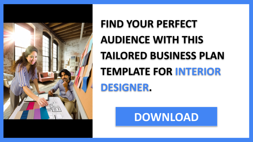 Business Plan Example for Interior Designer - Interior Designer Customer Segments- CTA2